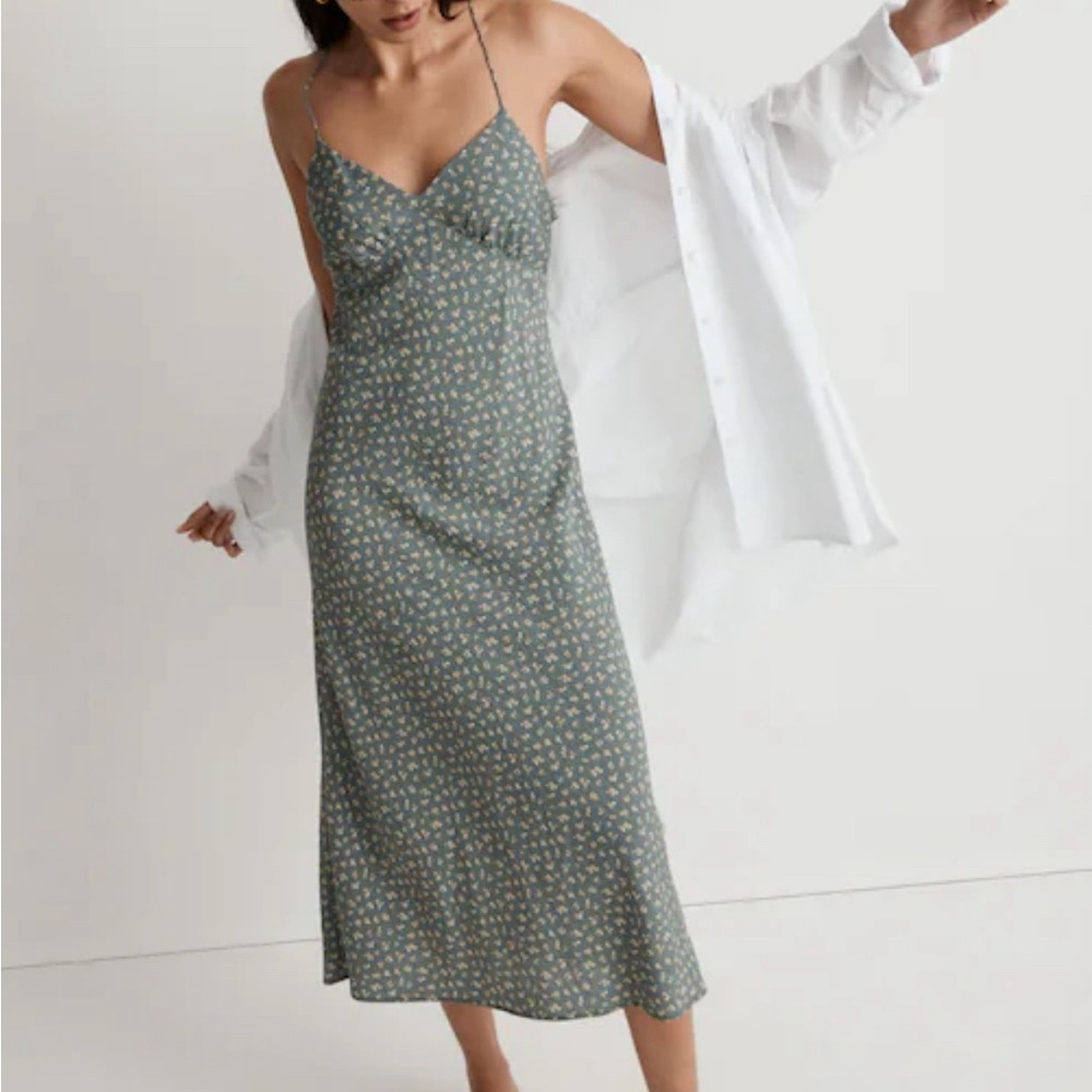The Layton Midi Slip Floral Dress in Bitsy Bouquet